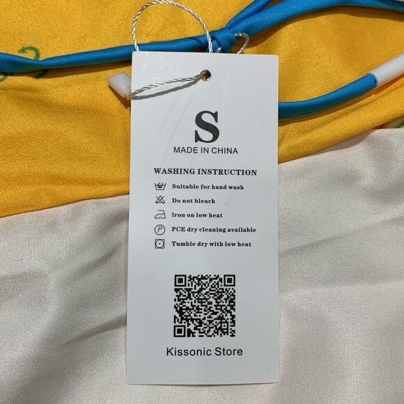 Kissonic Women's Size Small Paradise Retro‎ Outfit Set Pants Shirt Vacation NWOT - Picture 8 of 8